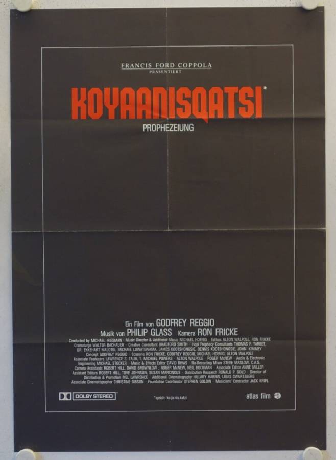 Koyaanisqatsi original release german movie poster